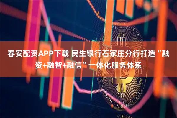 春安配资APP下载 民生银行石家庄分行打造“融资+融智+融信”一体化服务体系