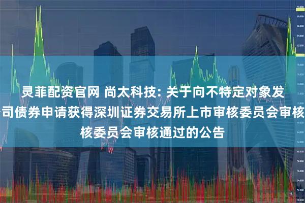 灵菲配资官网 尚太科技: 关于向不特定对象发行可转换公司债券申请获得深圳证券交易所上市审核委员会审核通过的公告