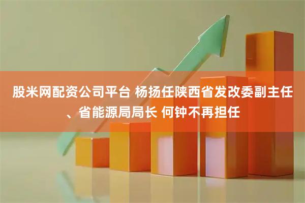 股米网配资公司平台 杨扬任陕西省发改委副主任、省能源局局长 何钟不再担任